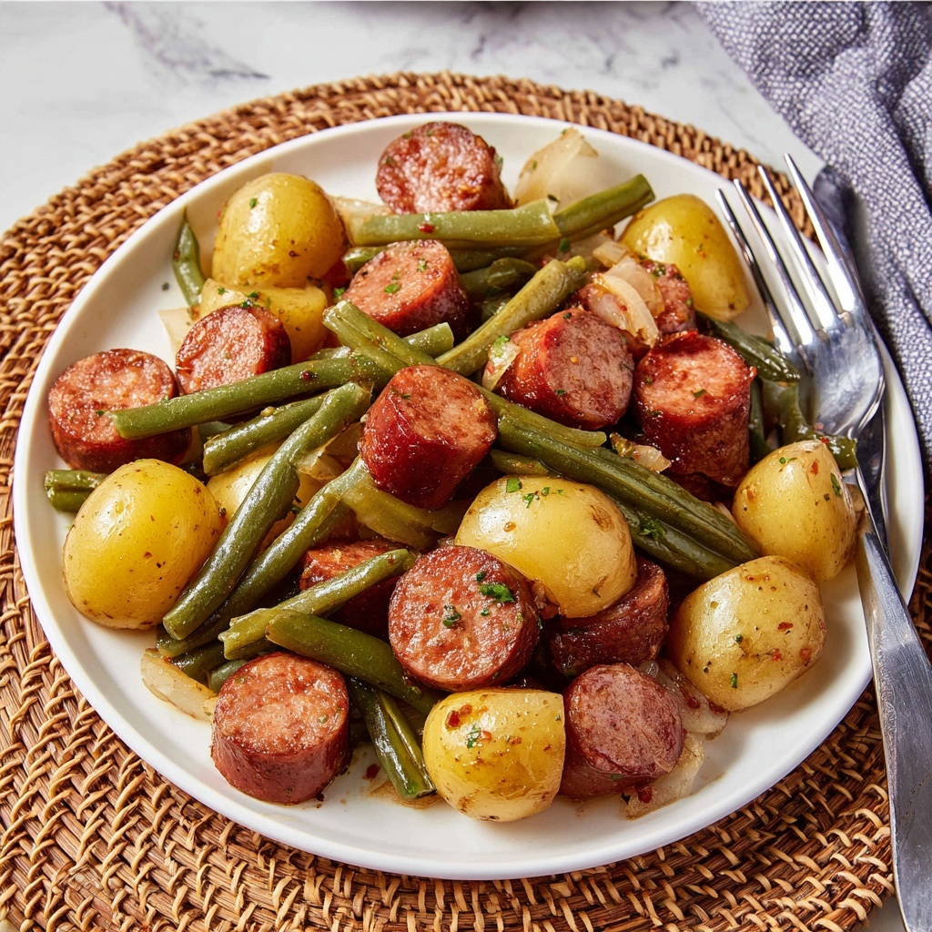 Crockpot Sausage and Potatoes Recipe - Recipe Image