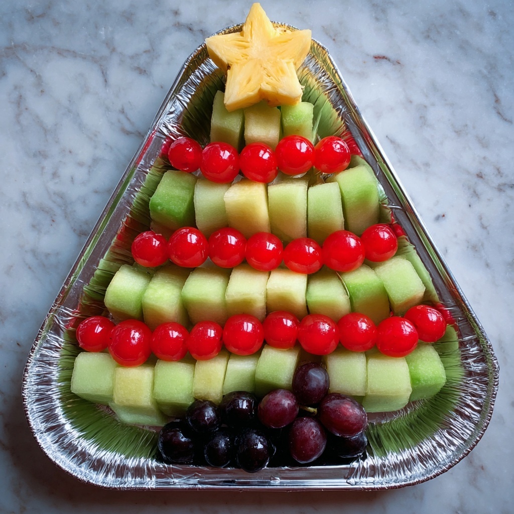 Christmas Tree Fruit Tray Recipe - Recipe Image