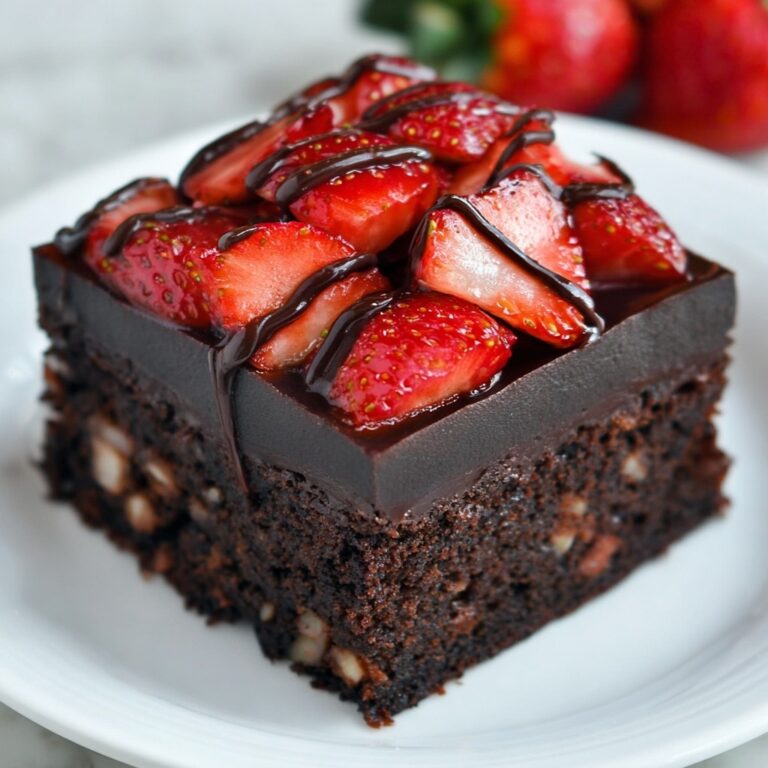 Chocolate Strawberry Brownies Recipe
