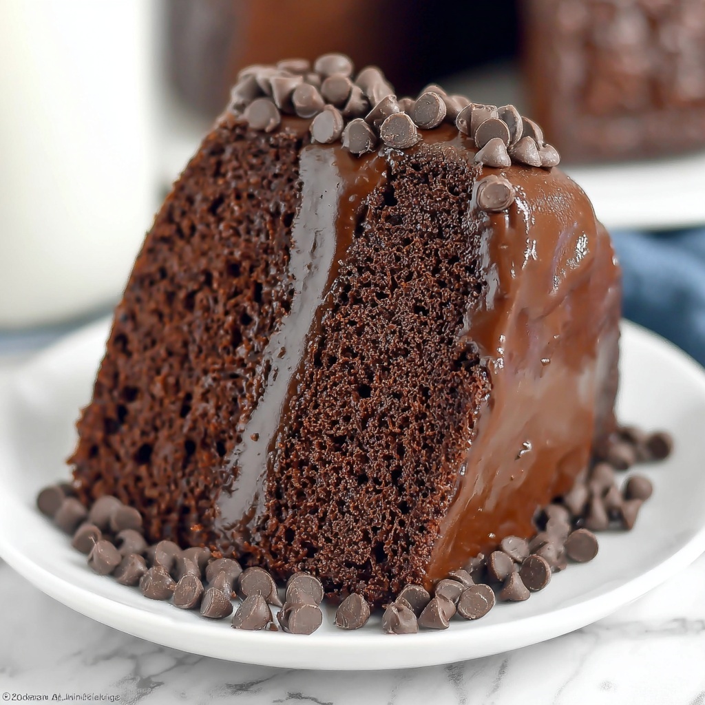 Instant Pot Box Triple Chocolate Cake with Chocolate Ganache Recipe - Recipe Image