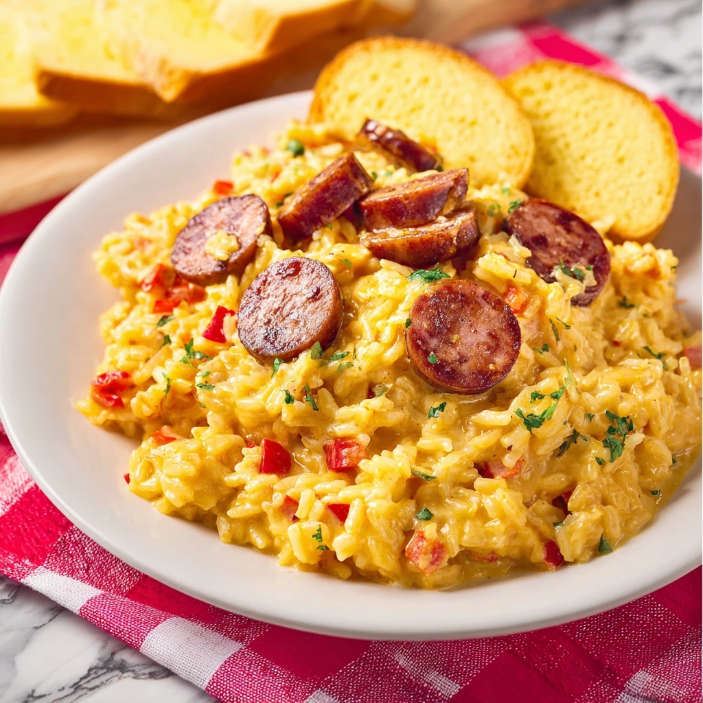 Sausage and Rice Skillet Recipe - Recipe Image