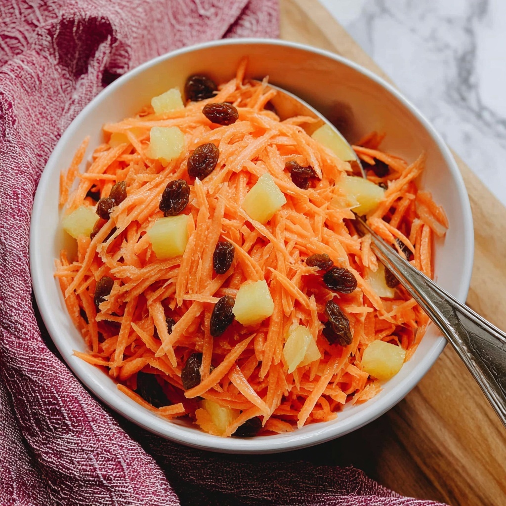 Carrot Salad with Pineapple and Raisins Recipe - Recipe Image