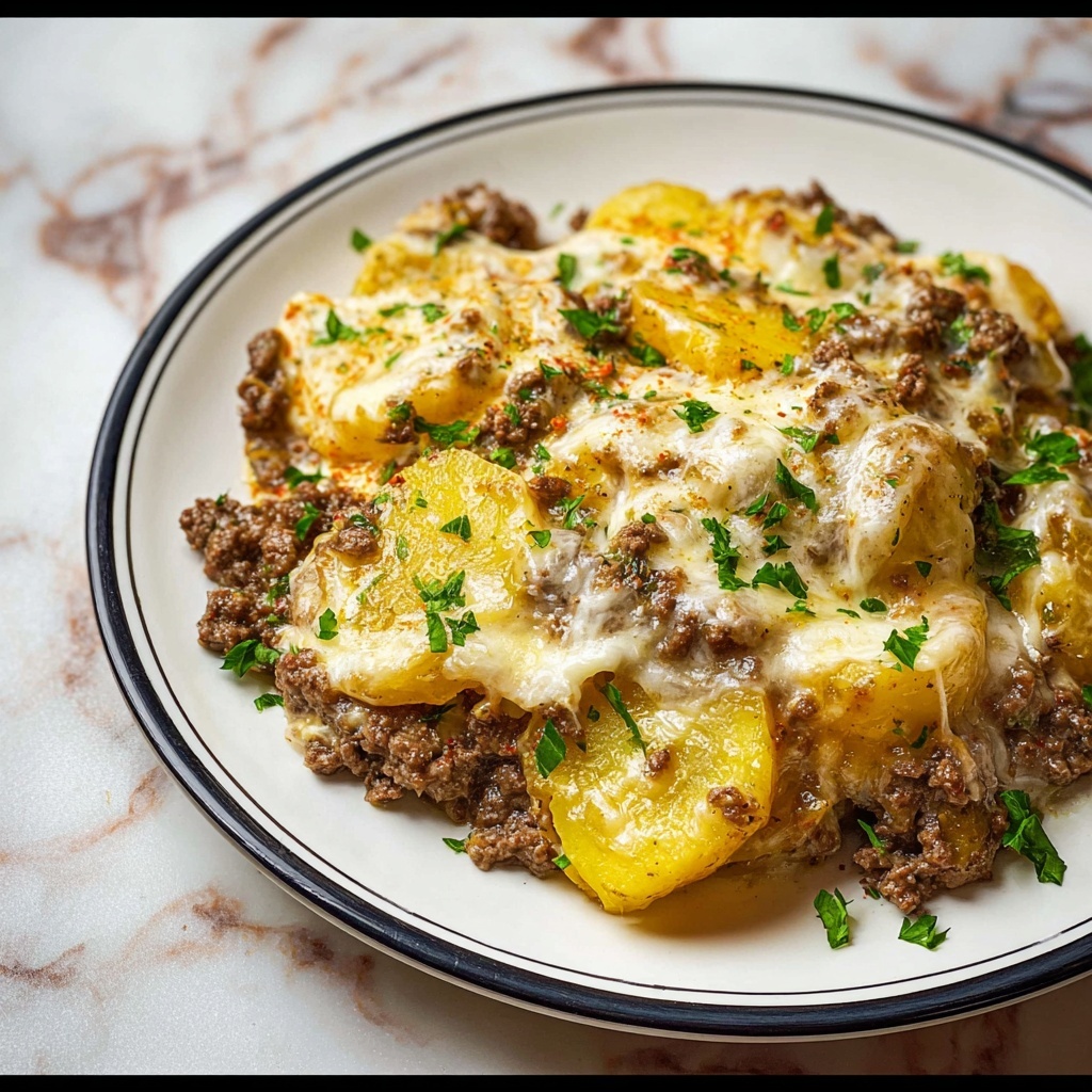 Hamburger Potato Casserole Recipe - Recipe Image