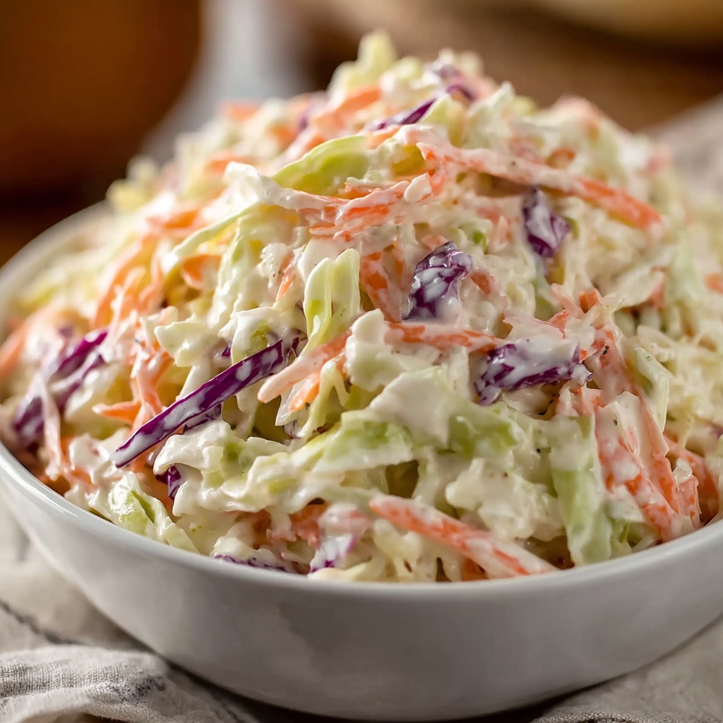 Creamy Famous KFC Coleslaw Classic Everyone Will Love Recipe - Recipe Image