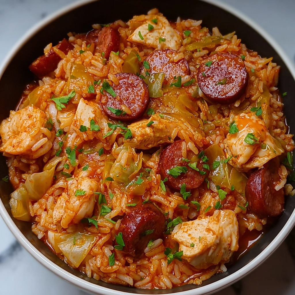 Irresistibly Bold Cajun Cabbage Jambalaya Dish You'll Love Recipe - Recipe Image