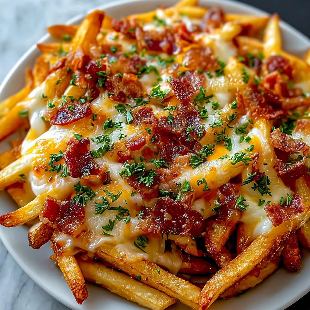Irresistibly Loaded Bacon Cheese Fries for Ultimate Comfort Recipe - Recipe Image