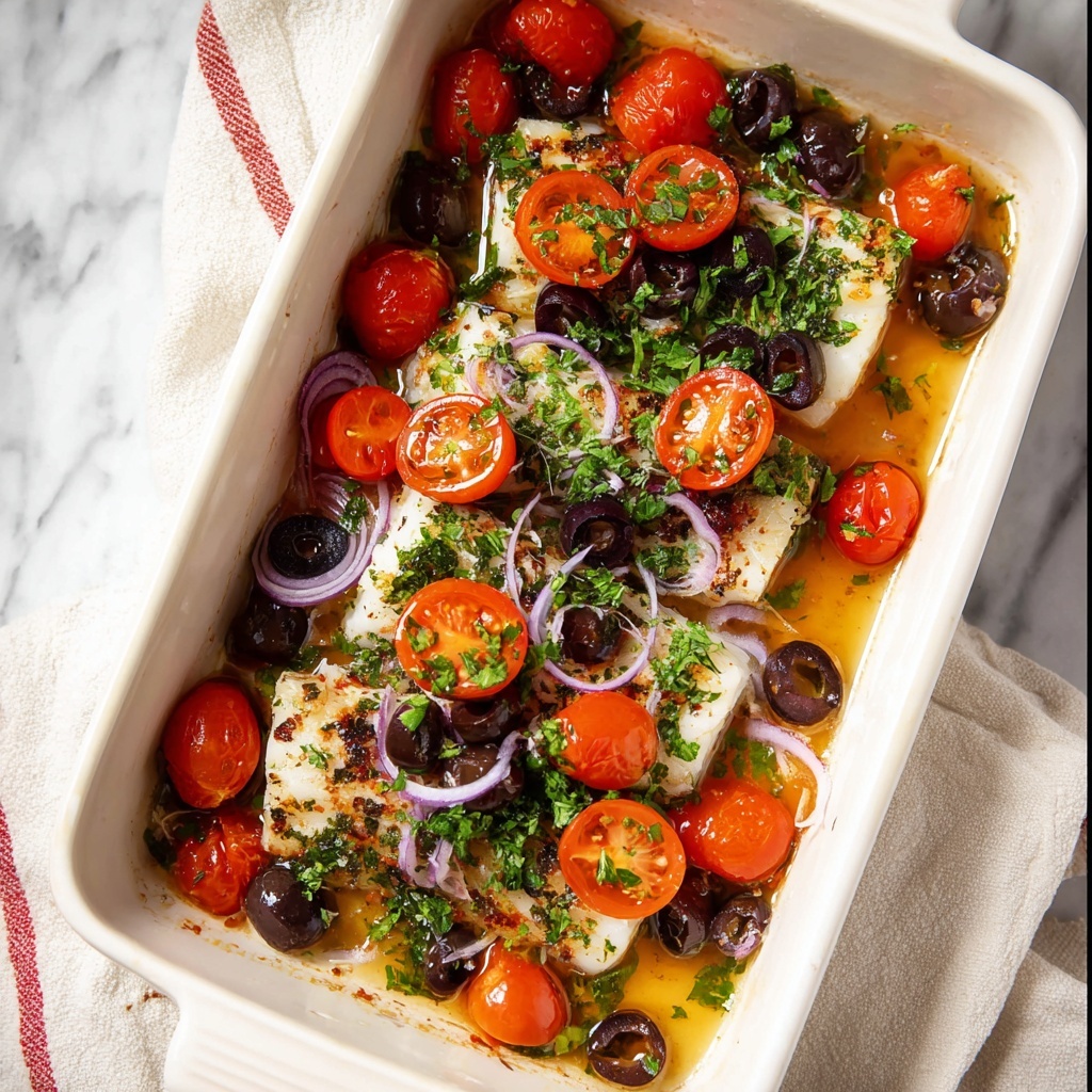 Mediterranean Baked Cod Recipe - Recipe Image