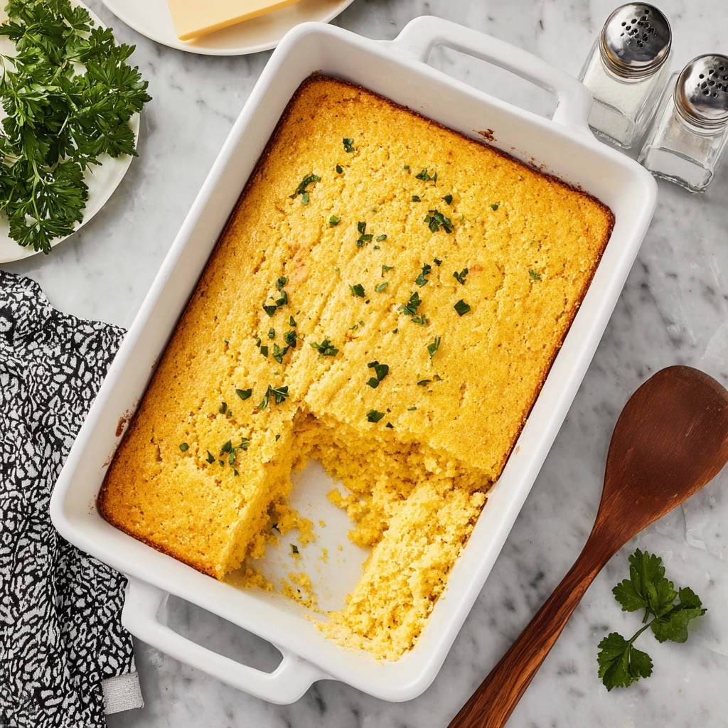 Creamy Corn Casserole with Cheddar Recipe - Recipe Image