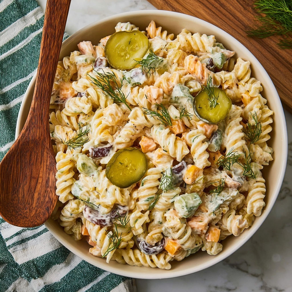 Dill Pickle Pasta Salad Recipe - Recipe Image