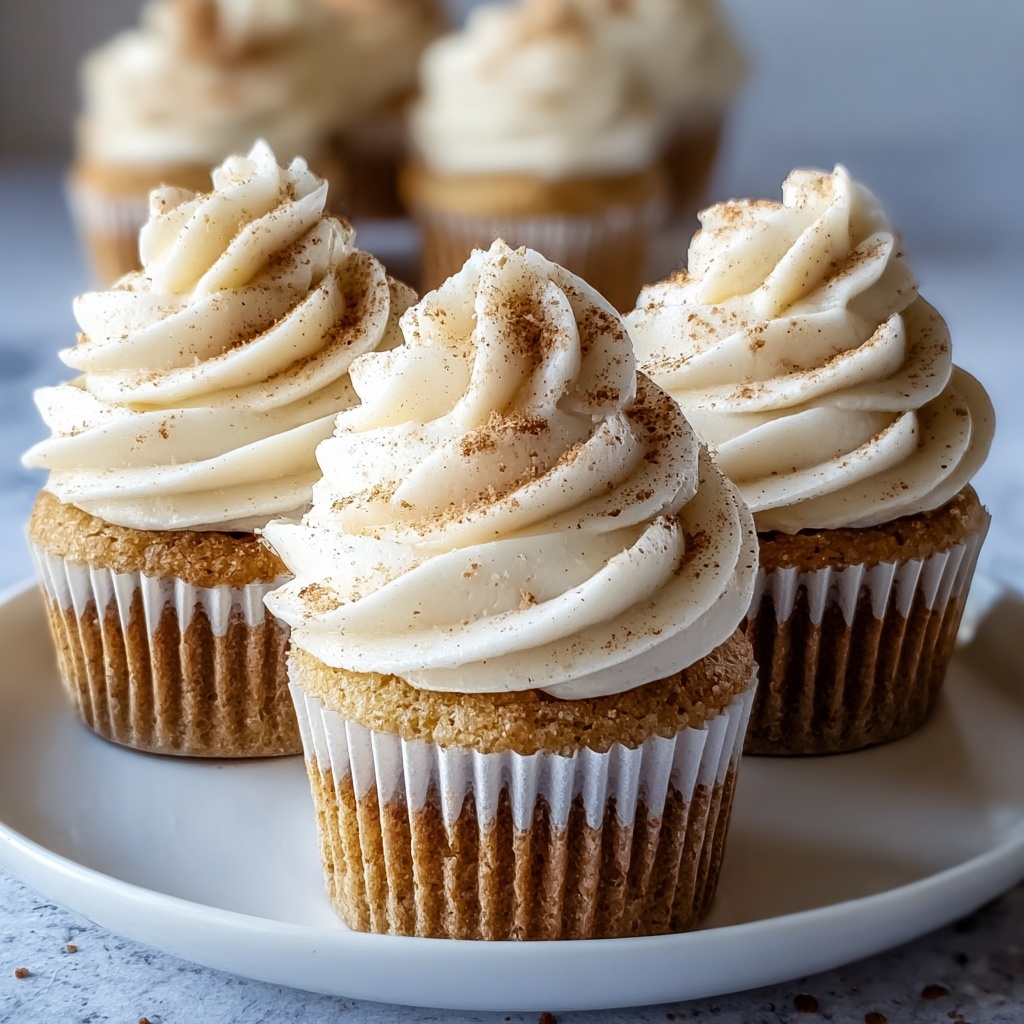 Vanilla Chai Pumpkin Latte Cupcakes with Cinnamon Recipe - Recipe Image