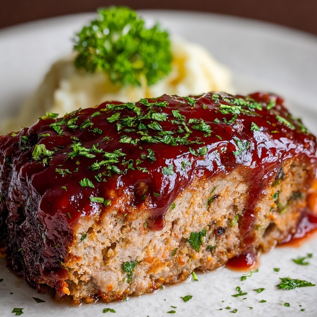 Smoky Barbecue Glazed Meatloaf Recipe - Recipe Image