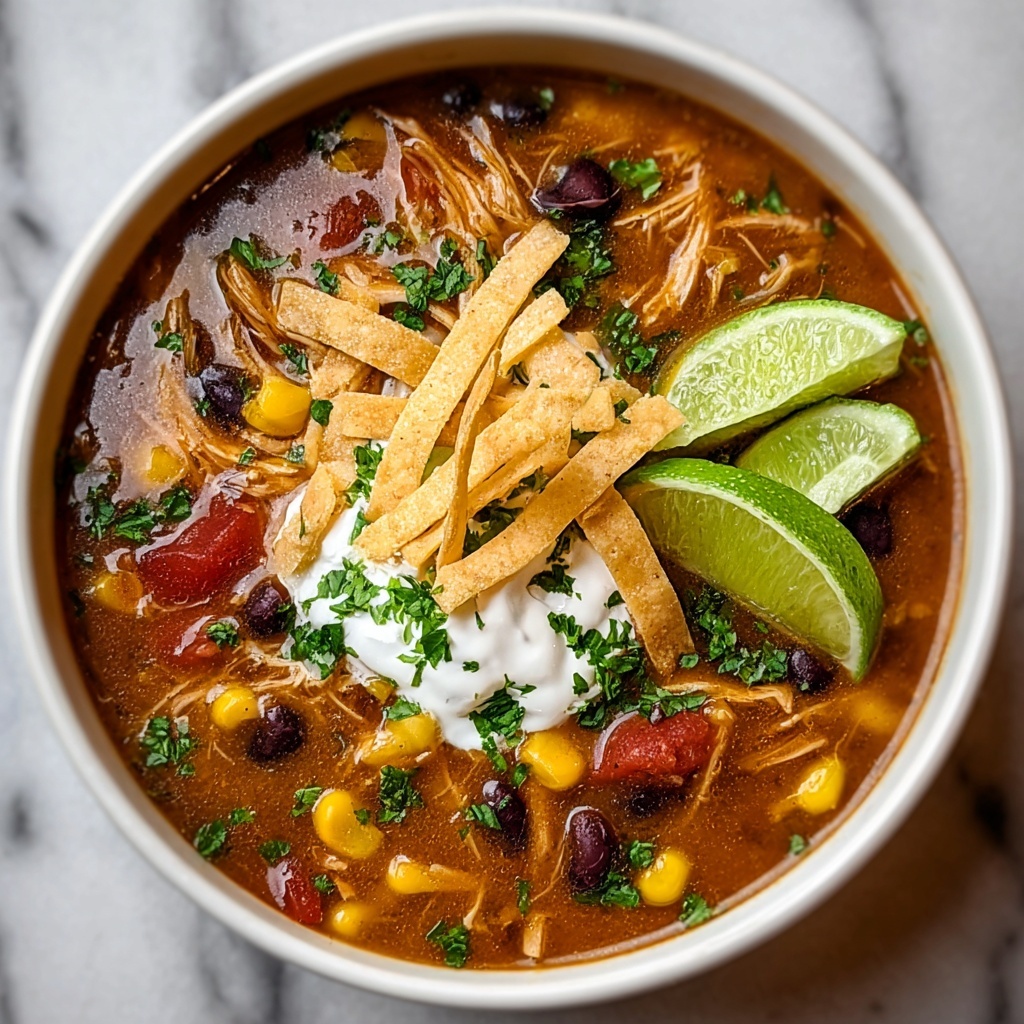 Crock Pot Chicken Tortilla Soup Recipe - Recipe Image