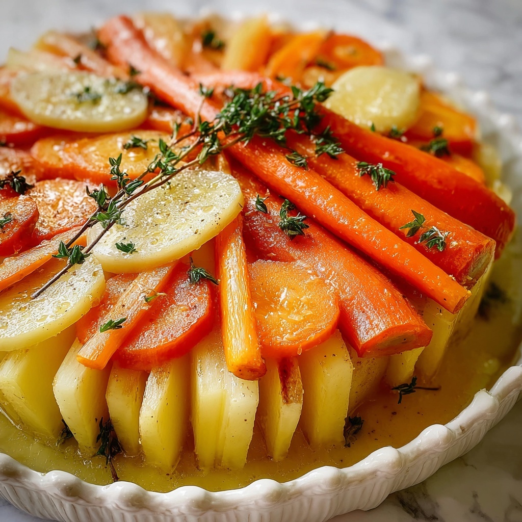 Maple Dijon Roasted Apples & Carrots Recipe - Recipe Image