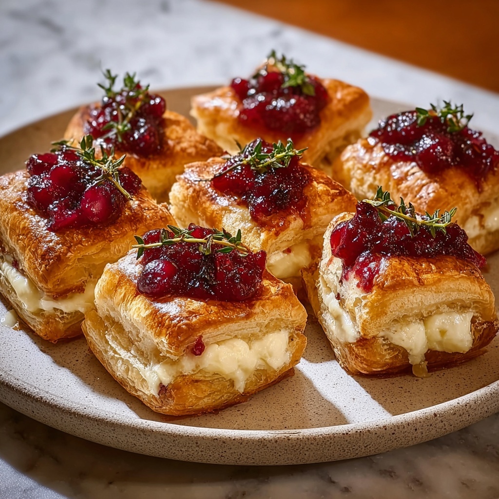 Mini Cranberry Brie Bites Recipe - Recipe Image