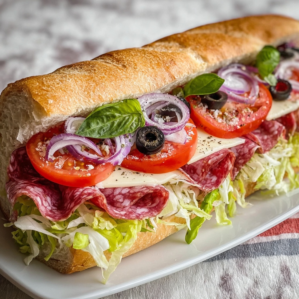 Italian Christmas Sub Recipe - Recipe Image