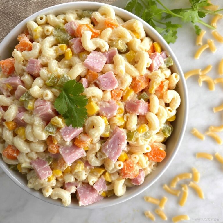 Mexican Macaroni Ham Salad Recipe
