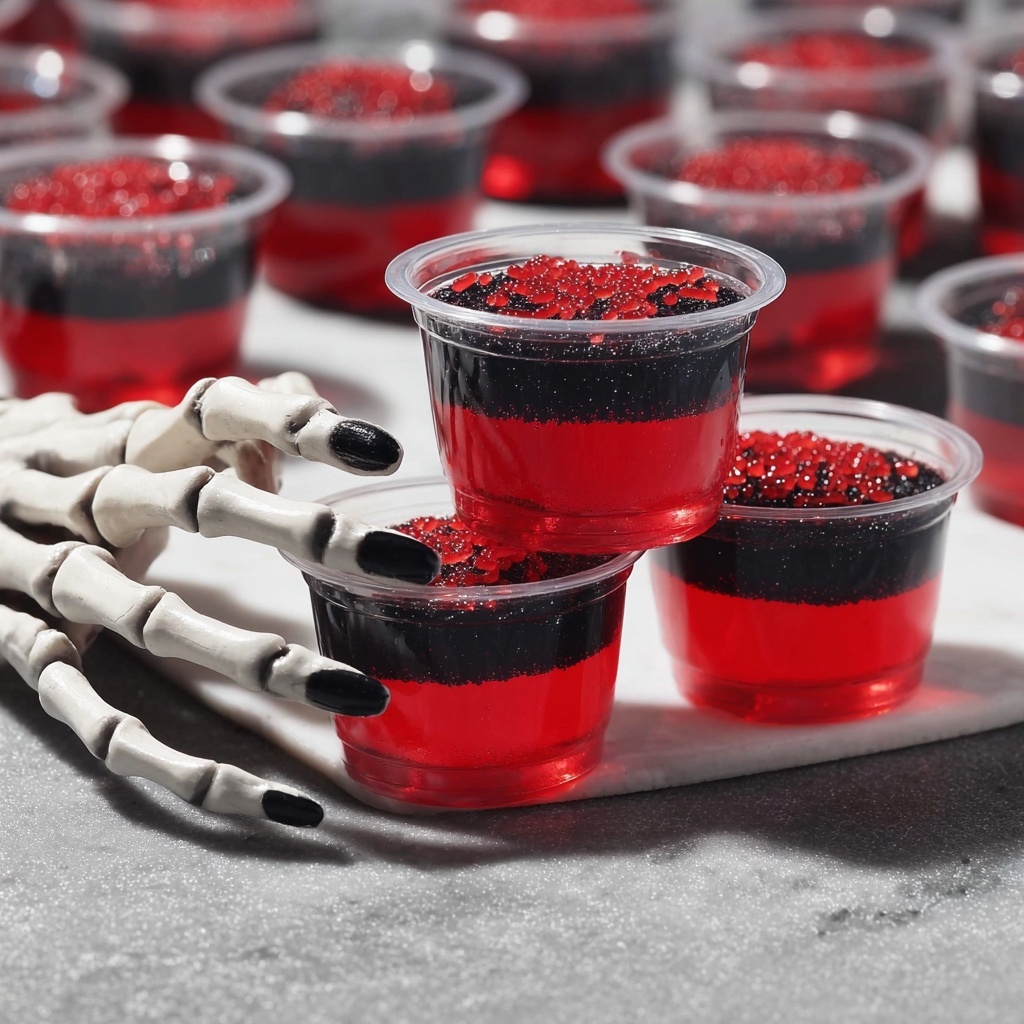 Vampire Kiss Jello Shots Recipe - Recipe Image
