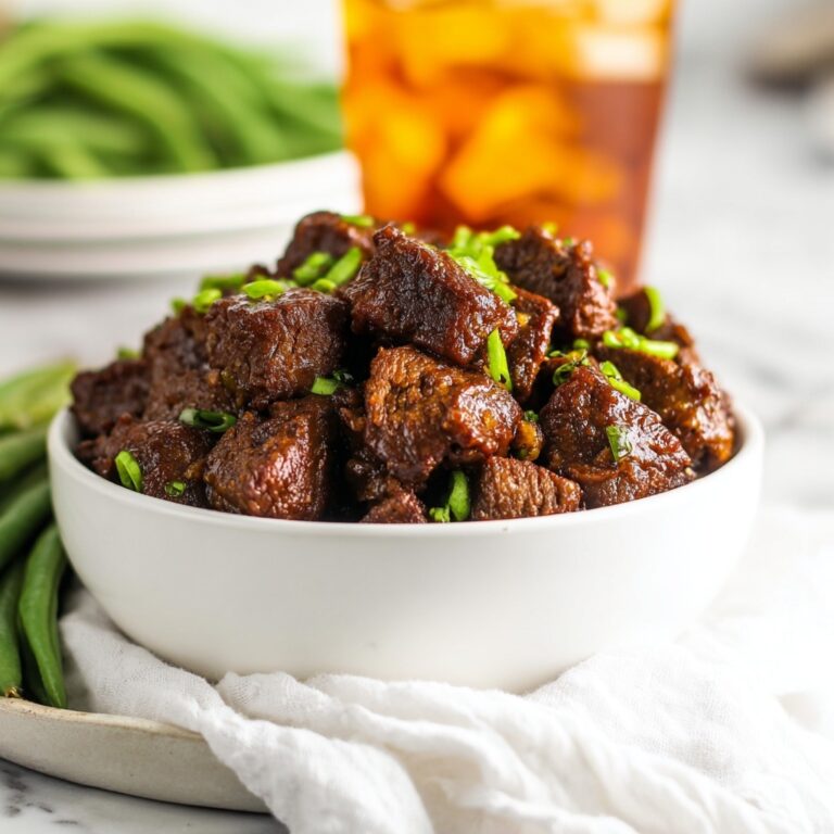 Honey Bourbon Steak Tips Recipe