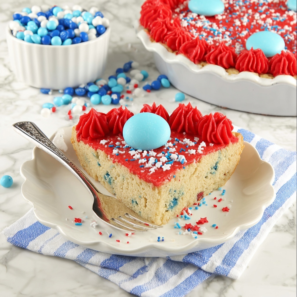 4th Of July Cookie Cake Recipe - Recipe Image