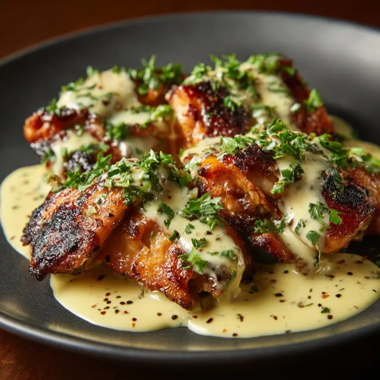 Grilled Chicken Bites with Creamy Garlic Sauce Recipe