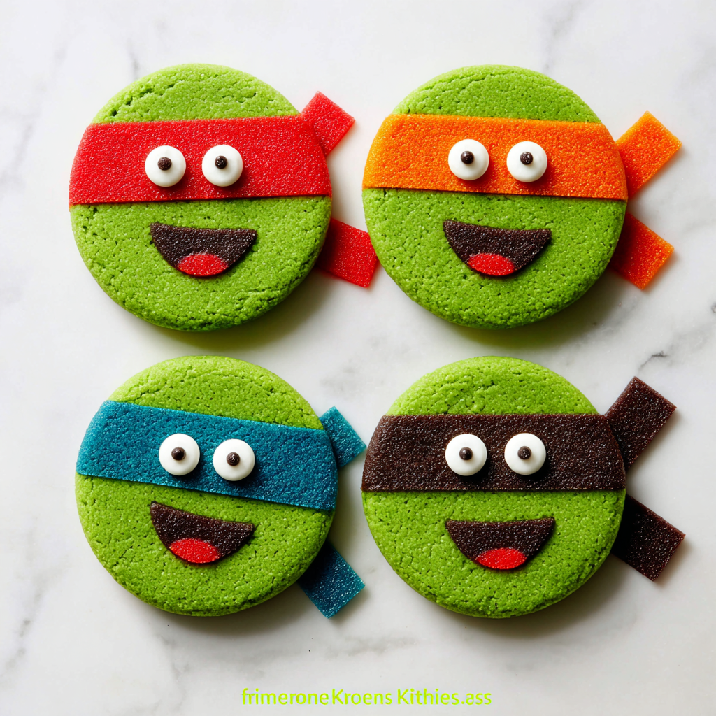 Teenage Mutant Ninja Turtle Cookies Recipe - Recipe Image