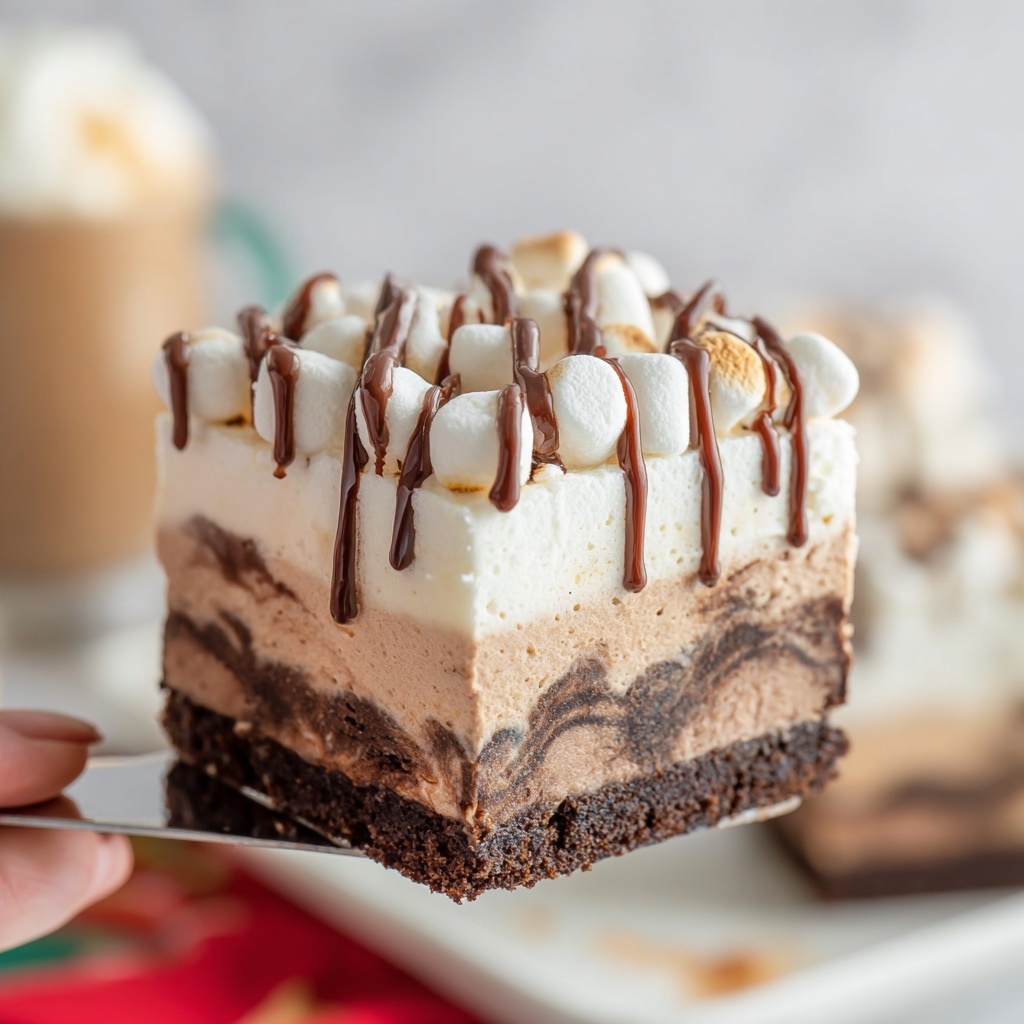 No Bake Hot Chocolate Lasagna Recipe - Recipe Image