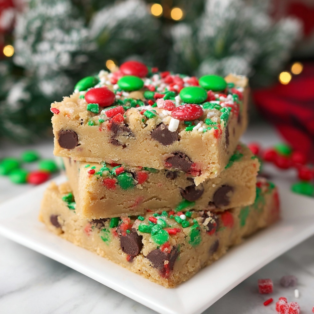 Christmas Cookie Bars Recipe - Recipe Image