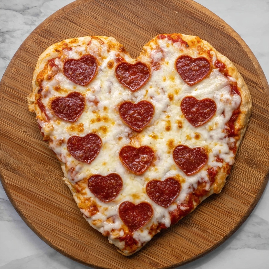 Heart Shaped Pizza for Valentine's Day Recipe - Recipe Image