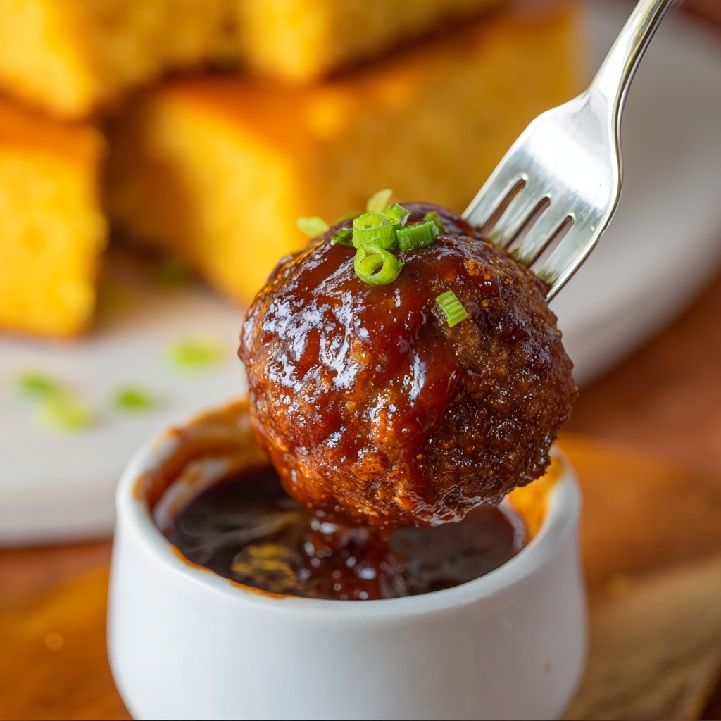 BBQ Glazed Meatballs Recipe - Recipe Image