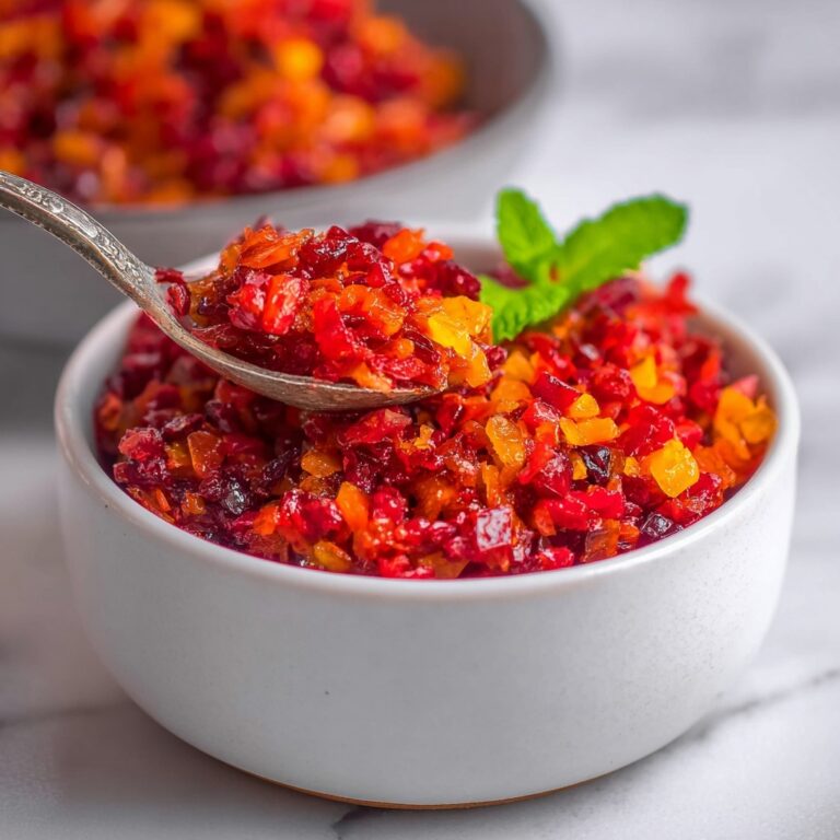 Cranberry Relish with Pear and Orange Recipe