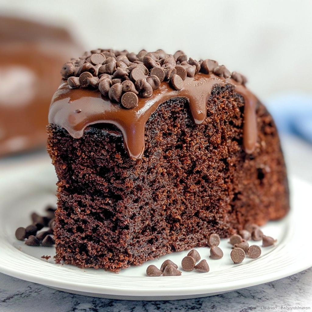 Instant Pot Box Triple Chocolate Cake with Chocolate Ganache Recipe - Recipe Image
