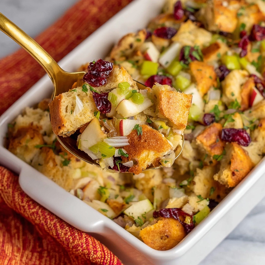 Apple Cranberry Stuffing Recipe - Recipe Image