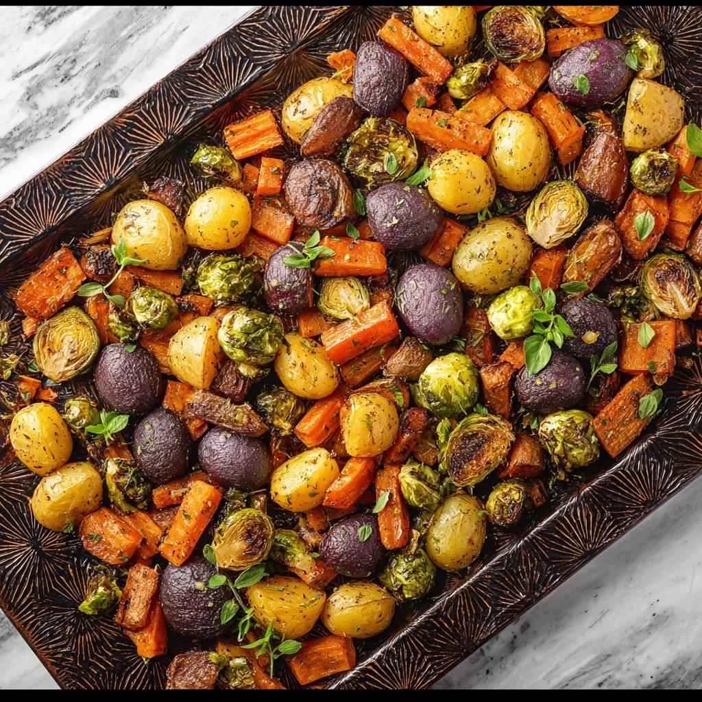Oven Roasted Vegetables with Fresh Herbs Recipe - Recipe Image