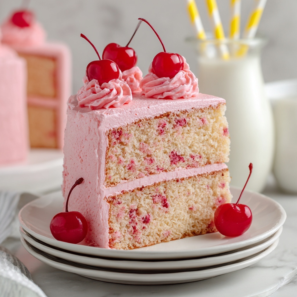 Cherry Chip Cake Recipe - Recipe Image