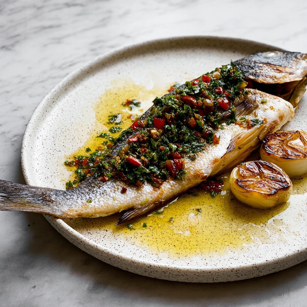 Baked Whole Fish with Lemon, Herbs, and Garlic Butter Recipe - Recipe Image