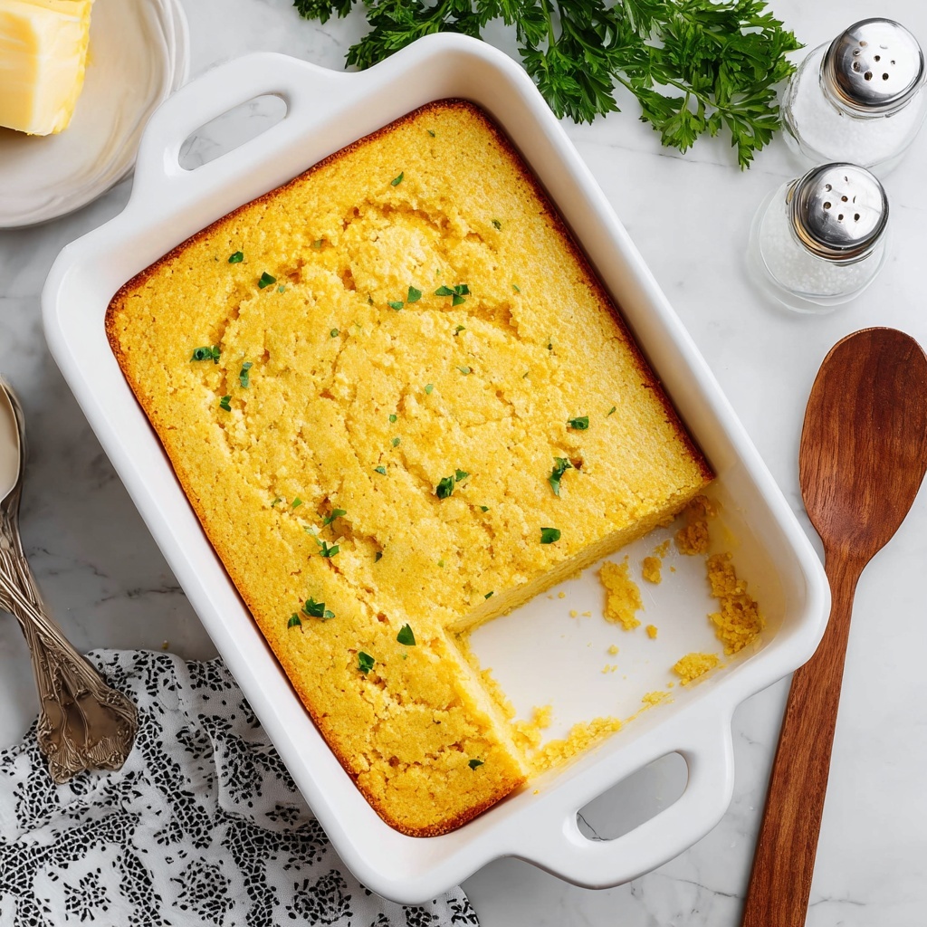 Creamy Corn Casserole with Cheddar Recipe - Recipe Image