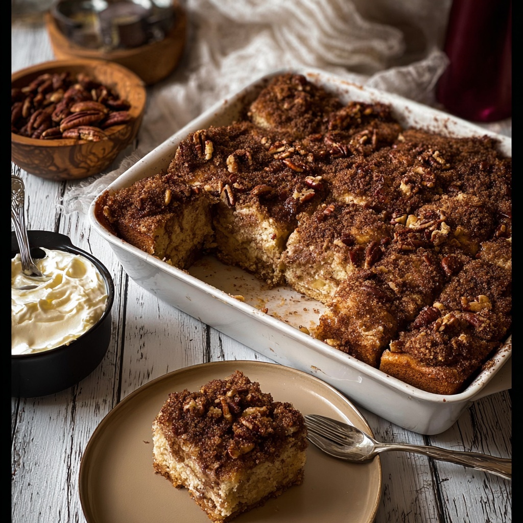 Cinnamon Pecan Coffee Cake Recipe - Recipe Image