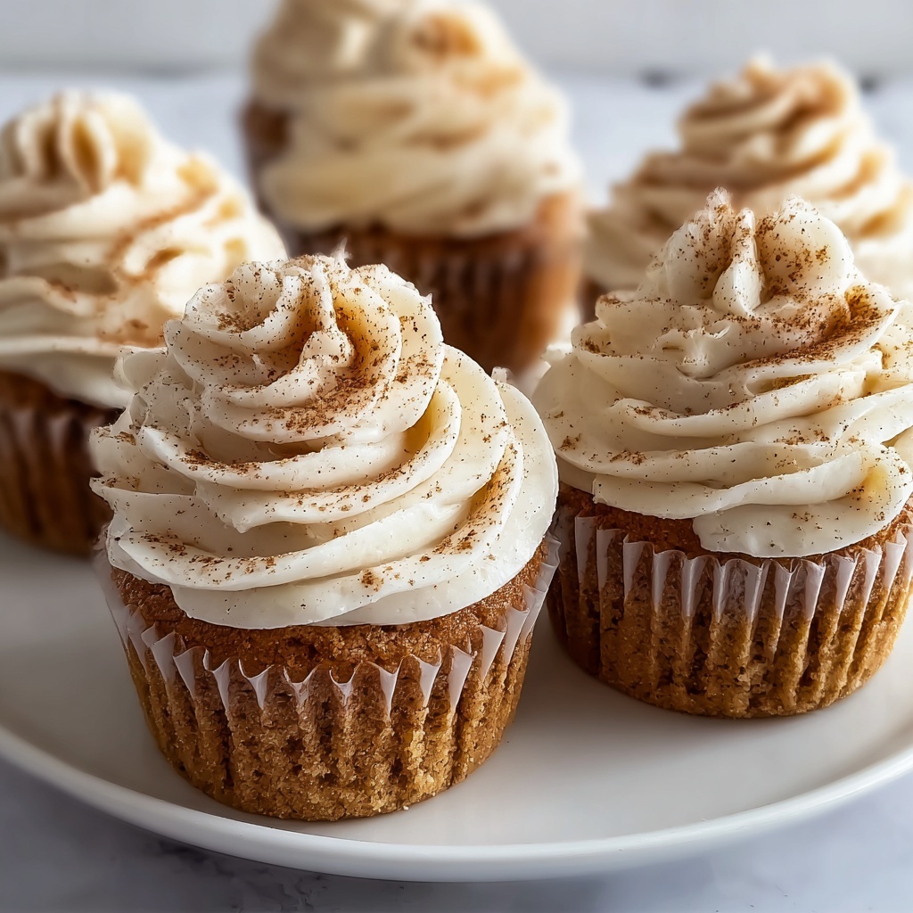 Vanilla Chai Pumpkin Latte Cupcakes with Cinnamon Recipe - Recipe Image
