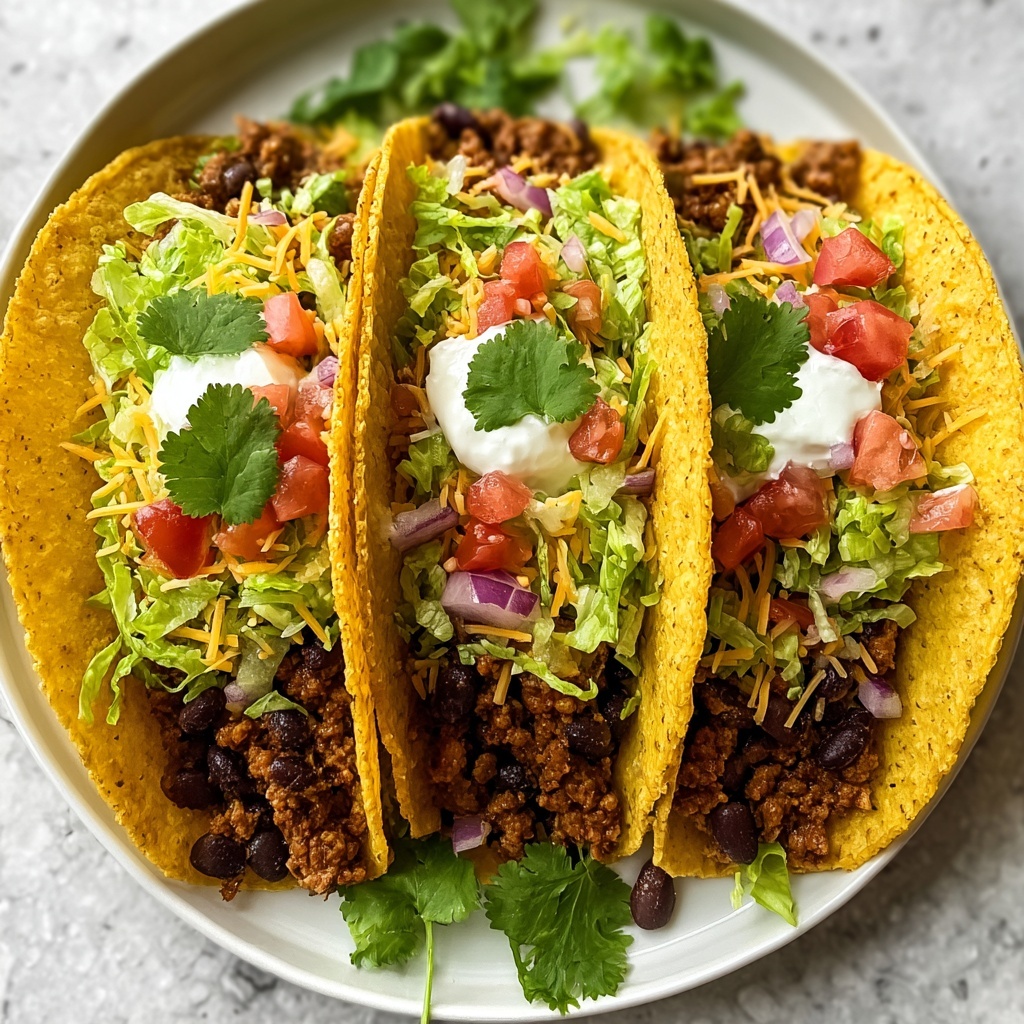 Baked Ground Turkey and Black Bean Tacos Recipe - Recipe Image