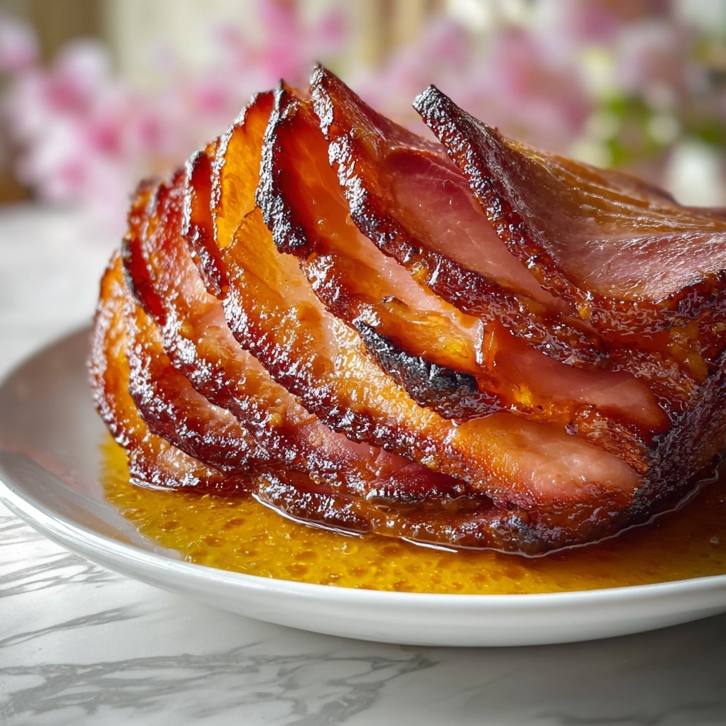 Honey-Glazed Baked Spiral Ham Recipe - Recipe Image