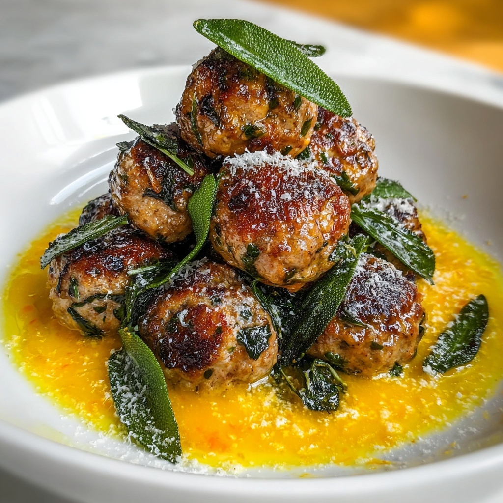 Pumpkin Sage Meatballs Recipe - Recipe Image