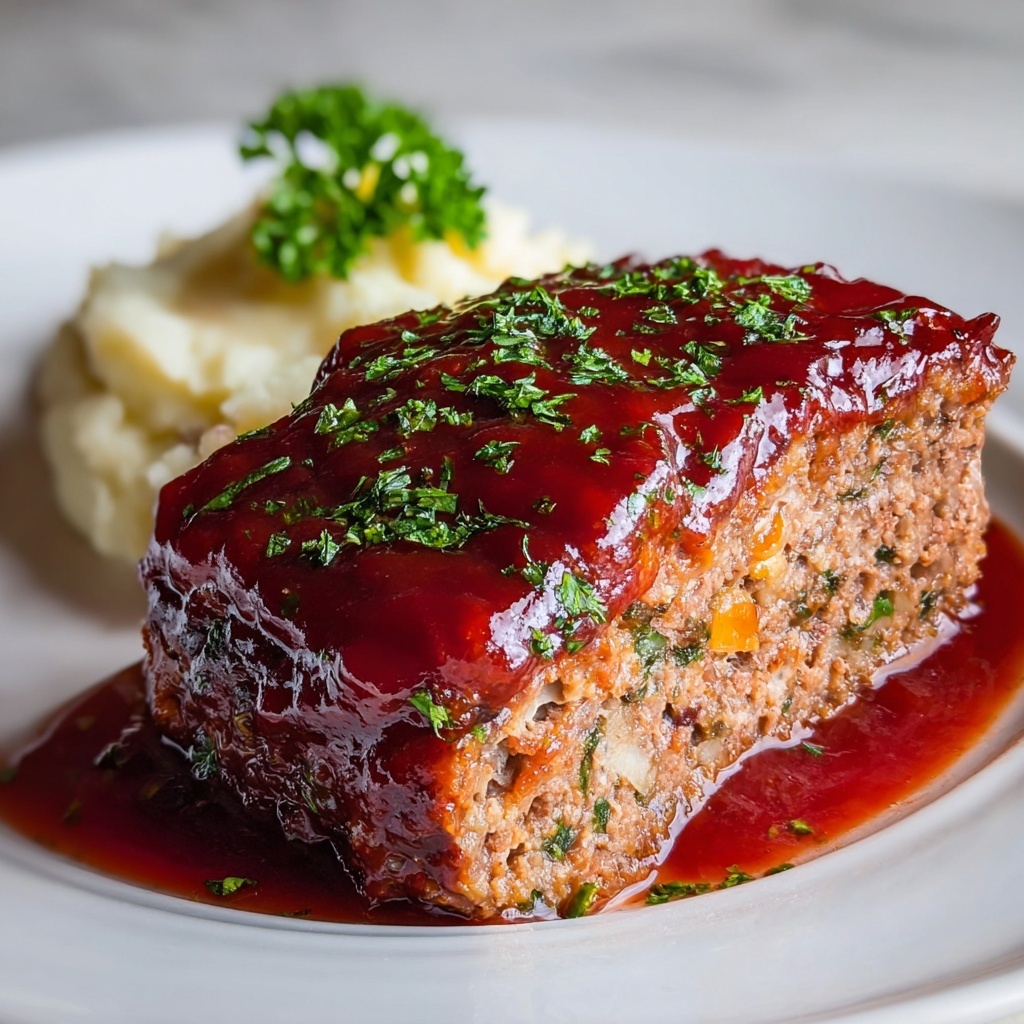 Smoky Barbecue Glazed Meatloaf Recipe - Recipe Image