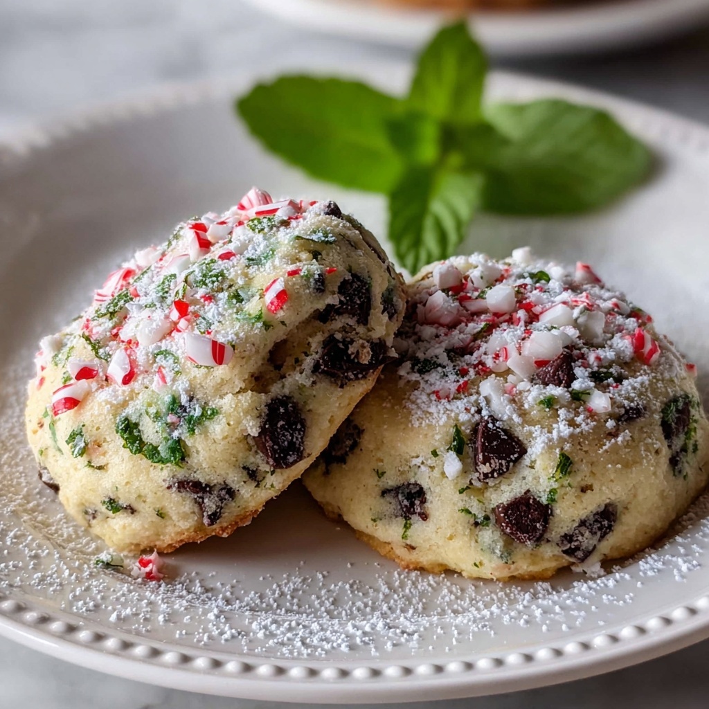 Mint Chocolate Chip Snowball Cookies Recipe - Recipe Image