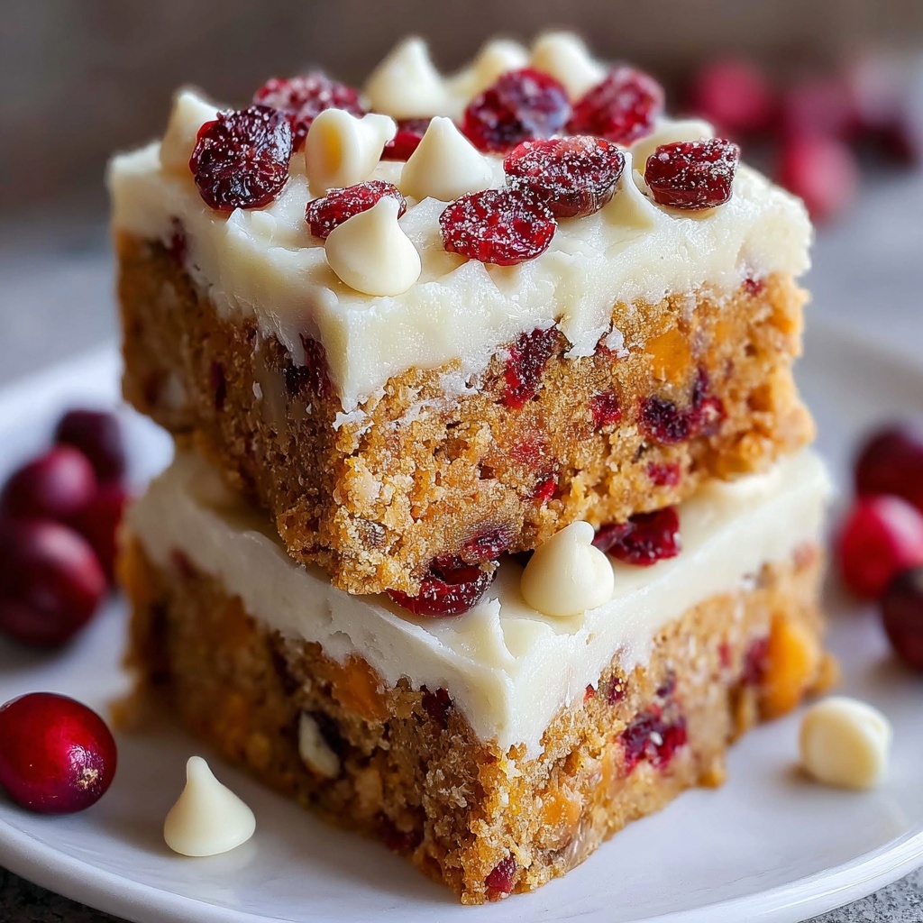 Cranberry Bliss Bars Recipe - Recipe Image