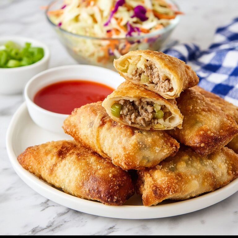 Crispy Homemade Egg Rolls with Savory Pork and Vegetables Recipe
