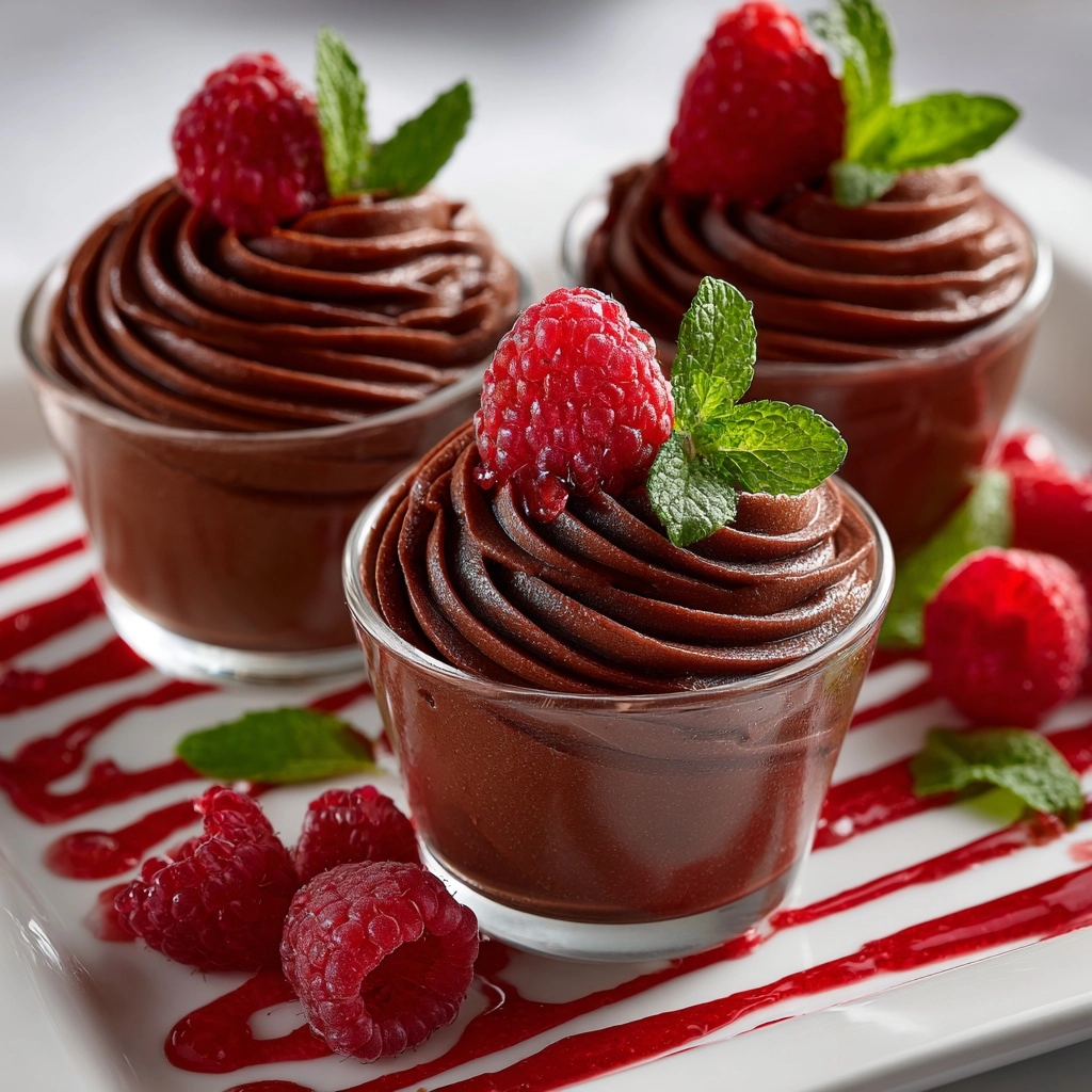 Chocolate Mousse with Raspberry Coulis Recipe - Recipe Image