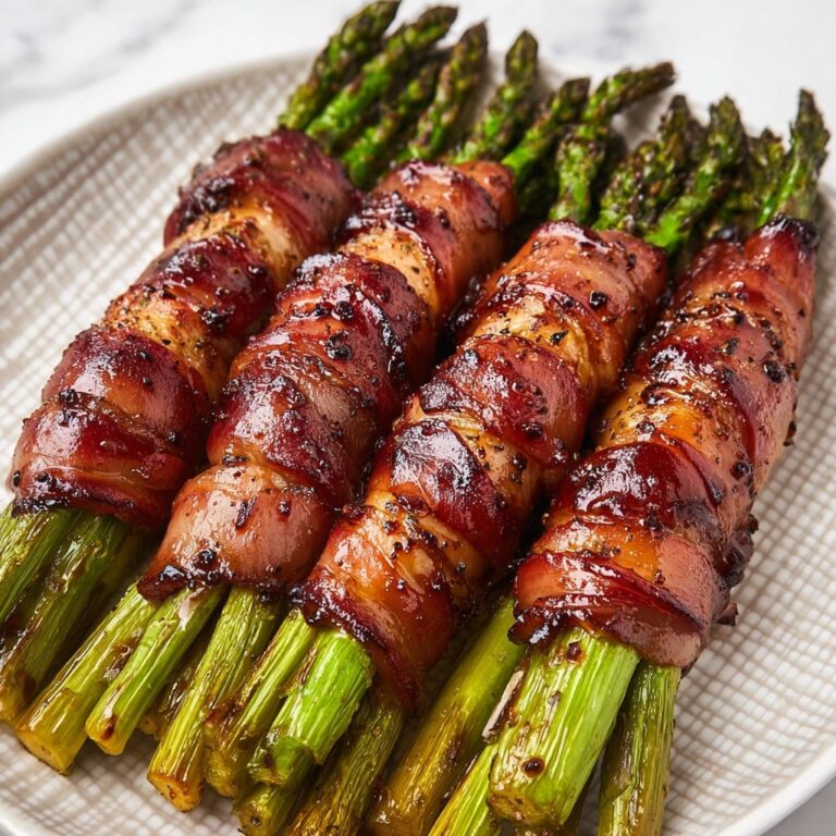Bacon-Wrapped Asparagus Bundles with Balsamic Glaze Recipe