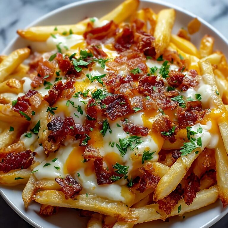 Irresistibly Loaded Bacon Cheese Fries for Ultimate Comfort Recipe