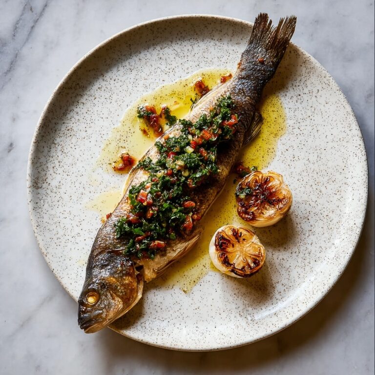 Baked Whole Fish with Lemon, Herbs, and Garlic Butter Recipe