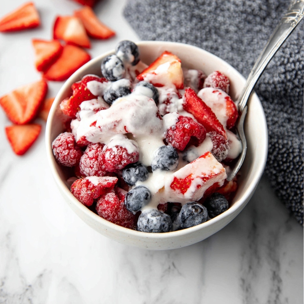 Greek Yogurt Berry Fruit Salad Recipe - Recipe Image